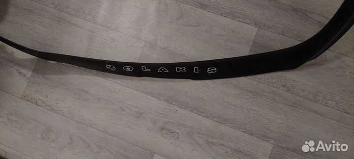 Дефлектор капота на hyundai solaris