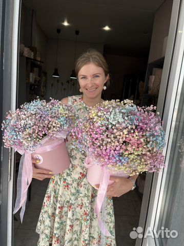 Цветочная композиция из гипсофилы Доставка Цветы