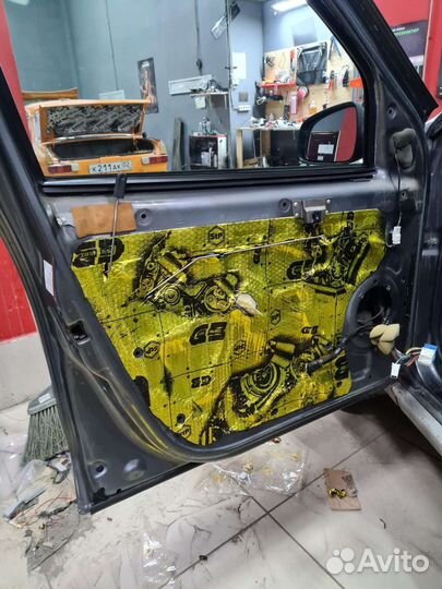 Шумоизоляция 4-х дверей