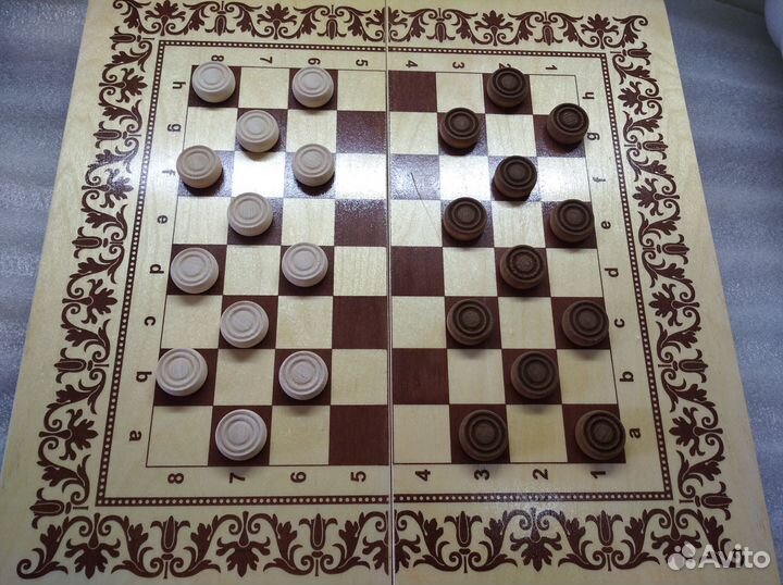 Нарды, шашки, русское лото, карты - 4в1. Новые