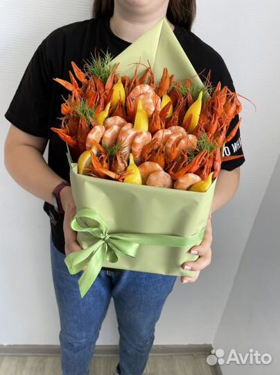 Букет из раков, съедобный букет