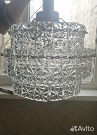 Шикарная хрустальная люстра СССР
