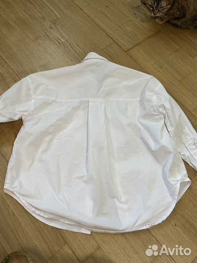 Рубашка белая для девочки 140