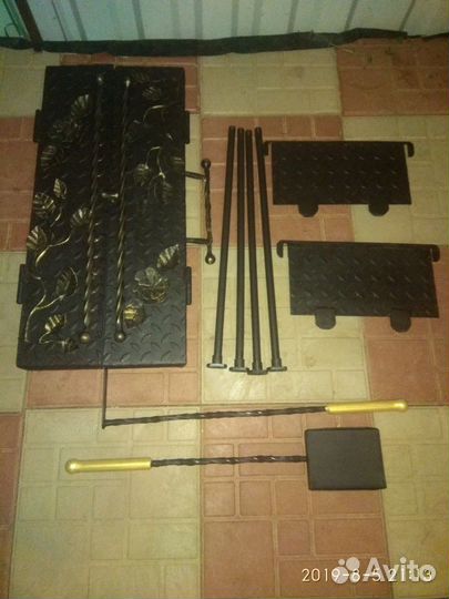 Мангал, кованый, складной