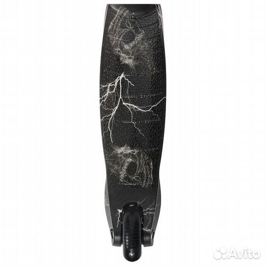 Самокат graffiti-mini, свет. колёса, чёрная молния