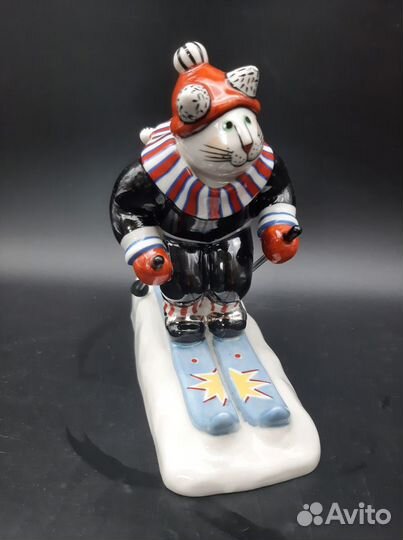 Статуэтка Villeroy boch Benedikt Кот на лыжах