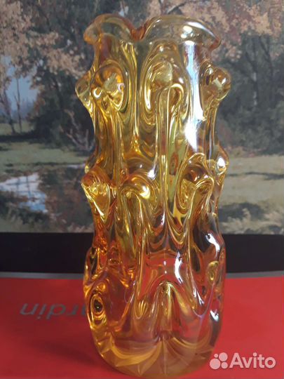 Вазы богемское стекло (Jan Beranek) времени СССР