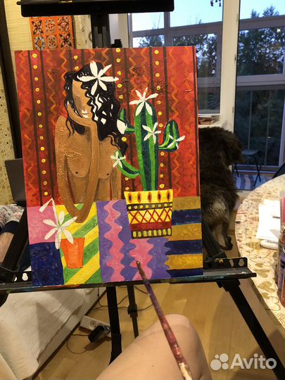 Картина в стиле ню «Летний зной»