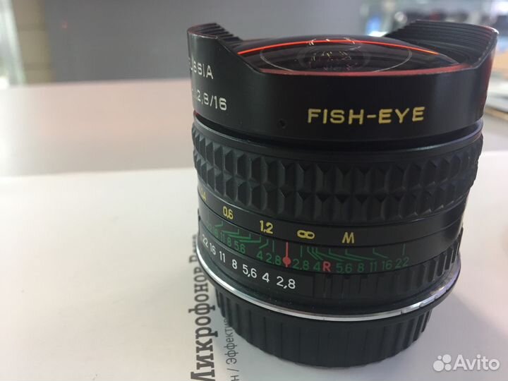 Зенит Fish-Eye 16 mm f2.8 Nikon F