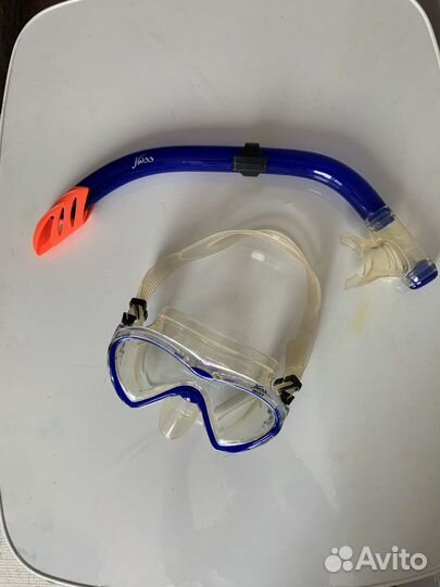 Маска для подводного плавания с трубкой Joss