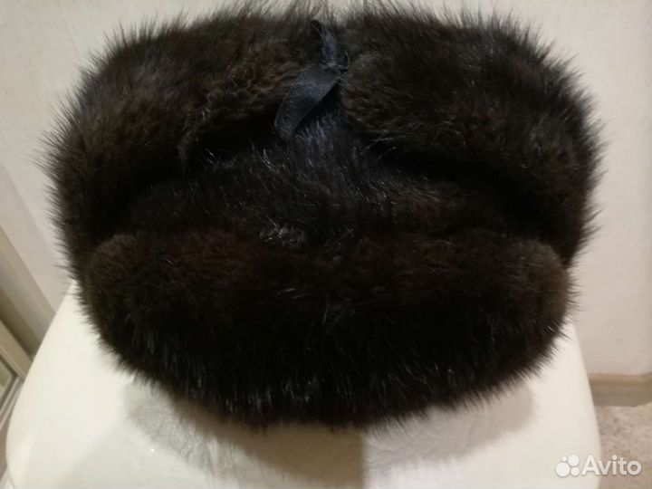 Норковая шапка мужская