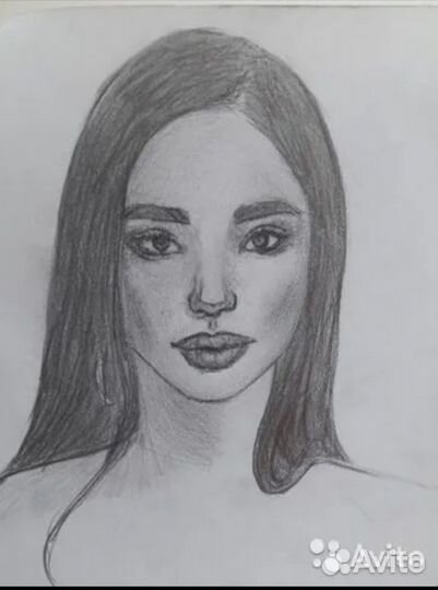 Портрет по фото карандашом