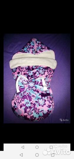 Конверт на выписку для девочки зима