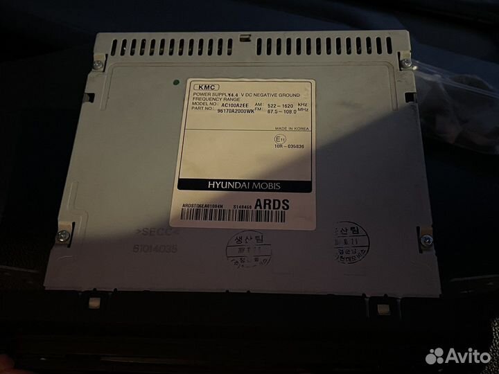 Оригинальная магнитола kia ceed jd 2012-2015