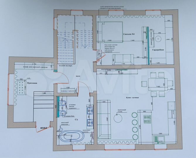 Коттедж 252,3 м² на участке 6 сот.