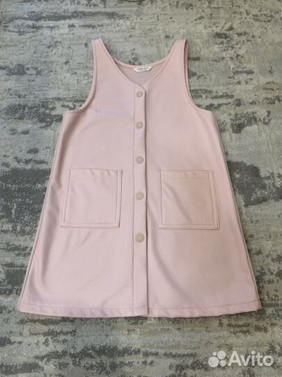 Кожаный сарафандля девочки 128