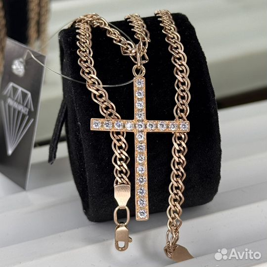 Золотой крестик женский 585 золото