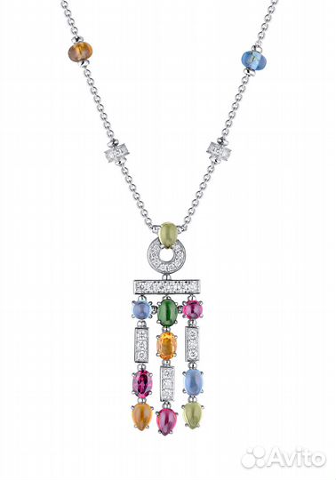 Подвеска Bvlgari Allegra Multi Gemstone Diamond Go