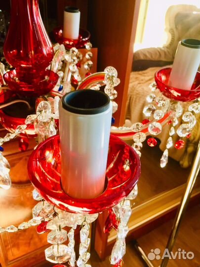 Люстра, бра хрустальные. Чехословакия, Германия