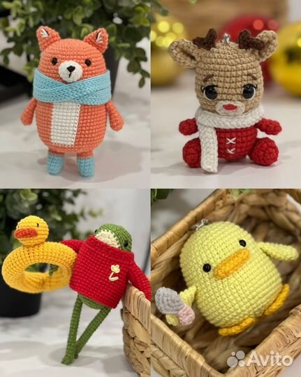 Вязаные игрушки ручной работы