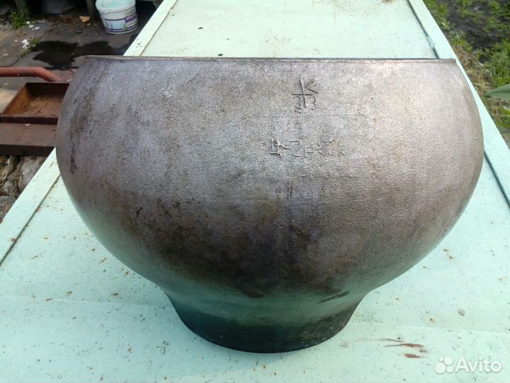 Чугунок алюминиевый для русской печи болшой