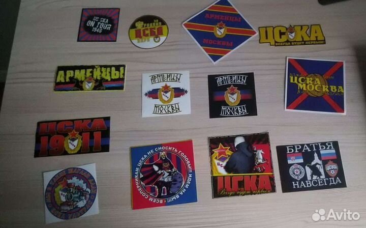 Обычные стикеры фк Цска