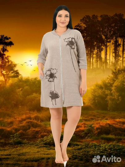 Халат махровый женский новый 50-62