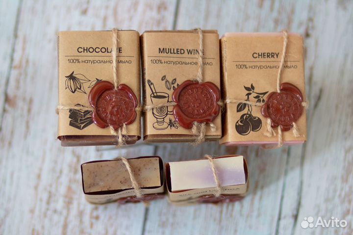 Мыло ручной работы, набор 5 шт по 80 гр