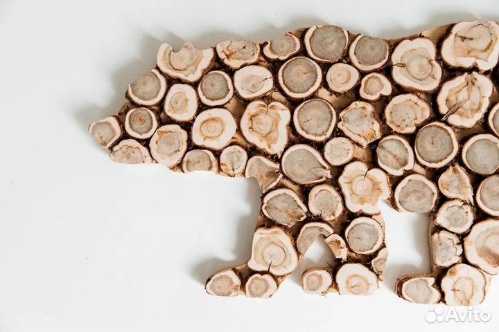 Панно из можжевельника