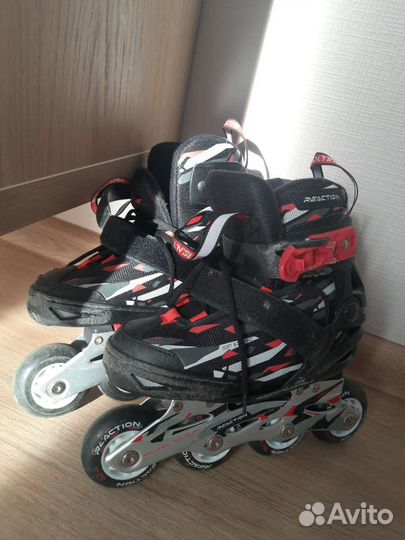 Роликовые коньки детские Reaction Rainbow, р.26-31