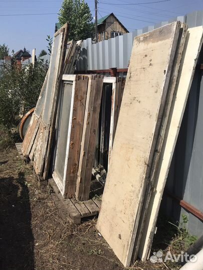 Деревянные окна и двери бу