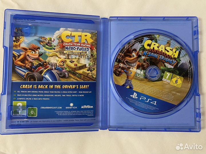 Игра Crash bandicoot ps4