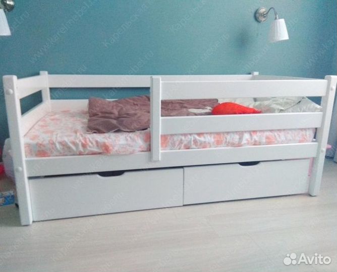 Детская односпальная Малышок массив