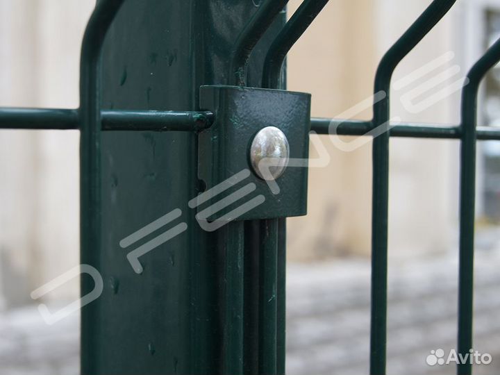 Крепеж для забора 3Д(скоба+саморез+вкладыш)