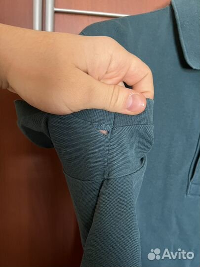 Поло темно-зеленое Lacoste - S “3” (48-50)