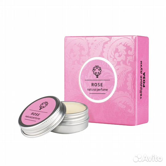 Натуральные твердые духи Роза
