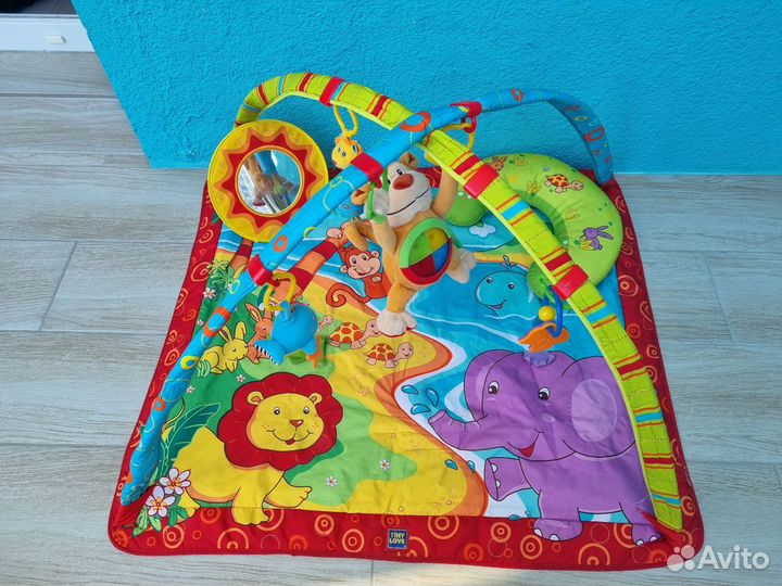 Развивающий коврик tiny love музыкальная обезьянка