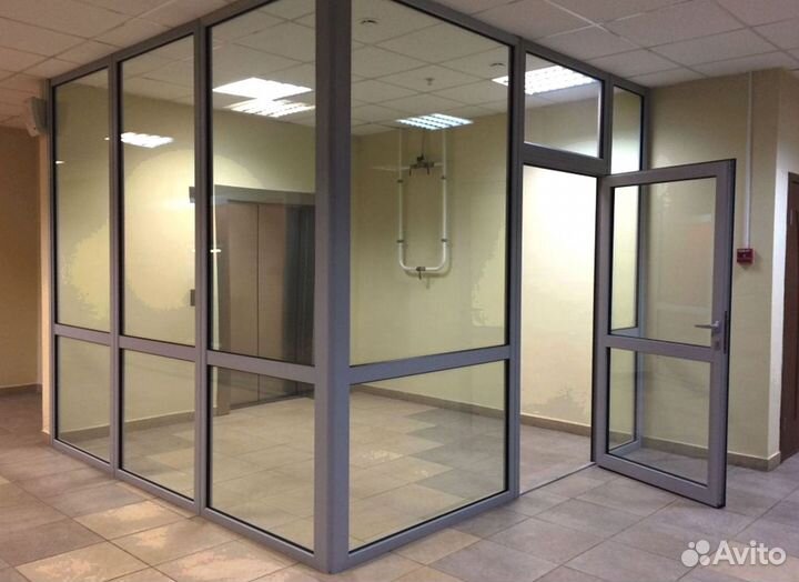 Противопожарные алюминиевые перегородки