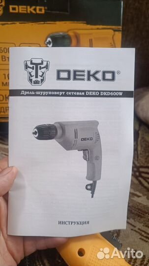 Новая дрель Deko 600w