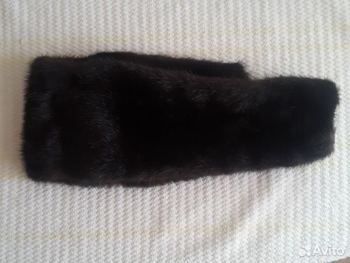 Воротник норковый черный