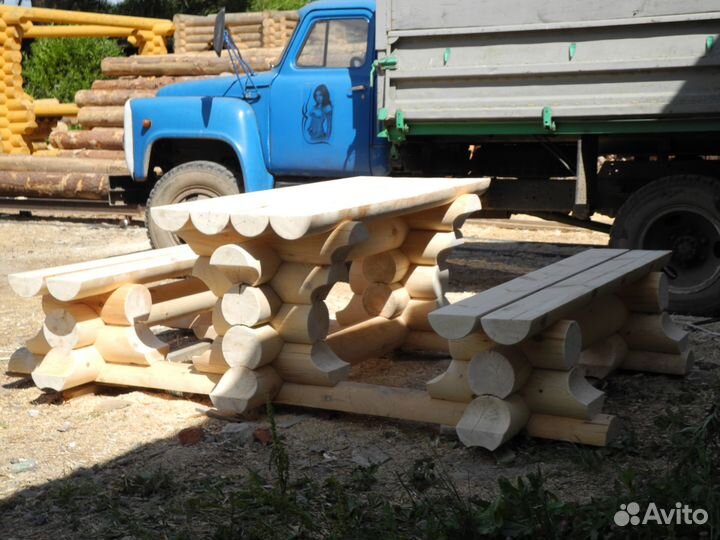 Мебель из оцилиндрованного бревна