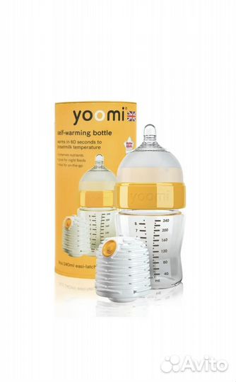Новая Бутылочка Yoomi 240 мл + набор сосок