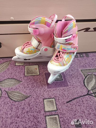 Раздвижные коньки для девочки