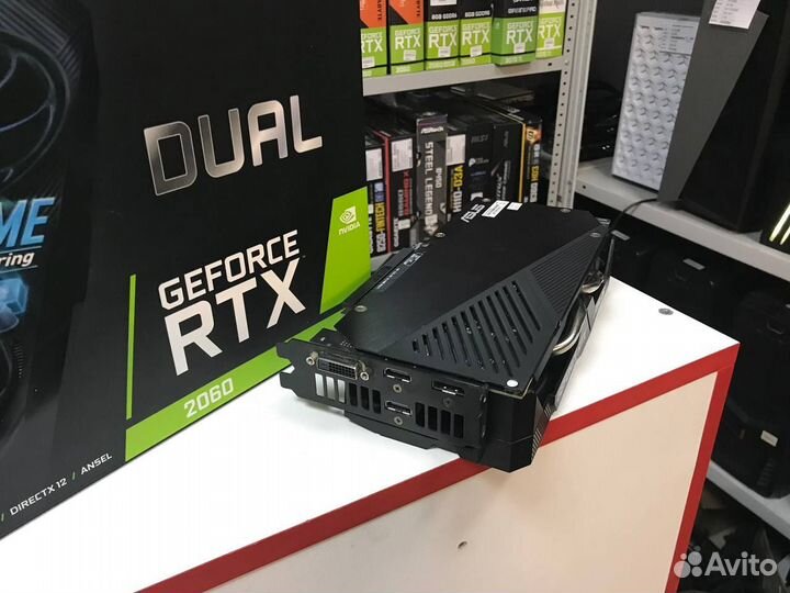 Видеокарта Asus RTX 2060 dual EVO OC 6 Gb