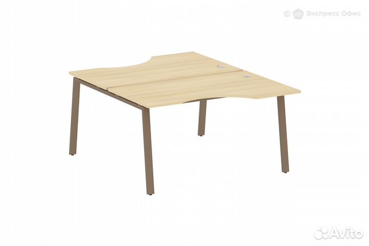 Стол-бенч двойной криволинейный Metal system style