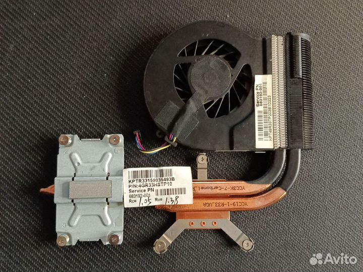 Системы охлаждения для ноутбука HP Pavilion G6