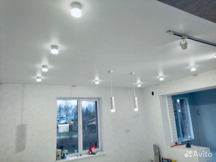 Монтаж натяжных потолков