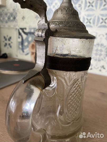 Антикварная кружка пивная Германия, начало 20 века