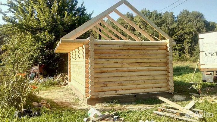 Сруб бани 6на3