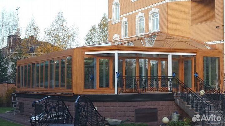 Безрамное остекление террасы